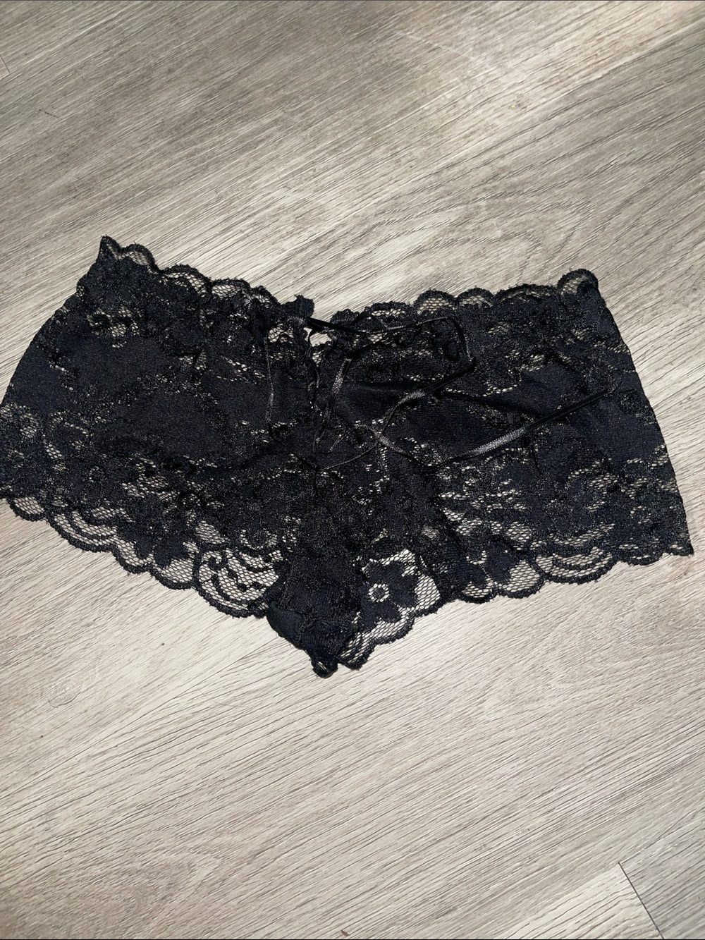 Trac Black Lace Boyshort Panty - Picture 3 of 3